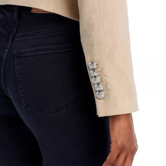 VERONICA BEARD Pantsuit Hosanna Linen Dickey Jacket Aubrie Pants 10 Blazer Suit - Picture 12 of 16